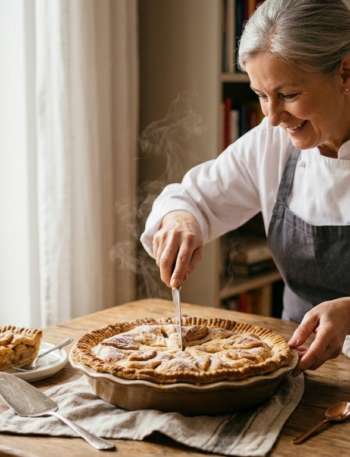 Apfelkuchen mit Decke