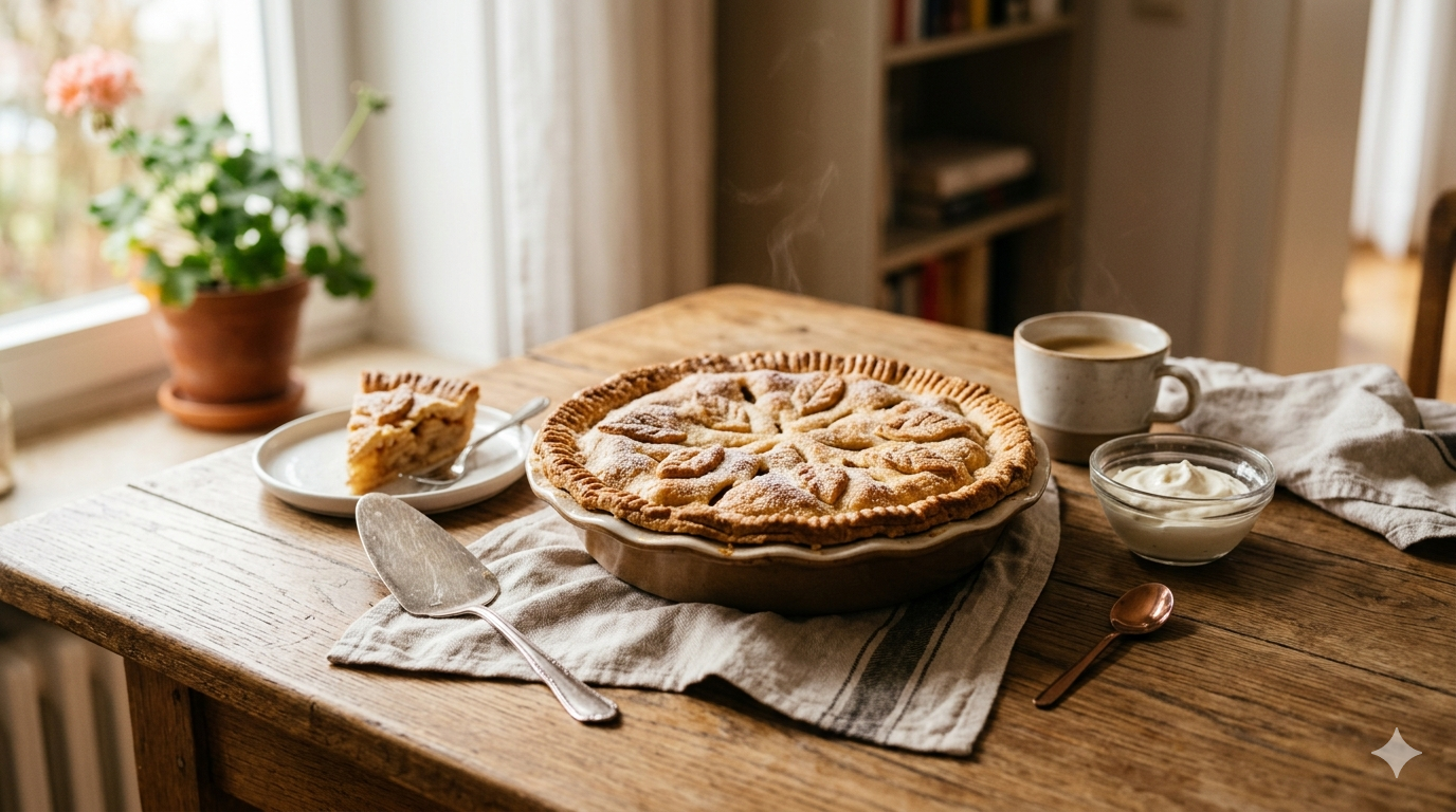 Apfelkuchen mit Decke