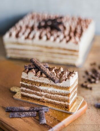 Apfelkuchen in der Springform frisch gebacken